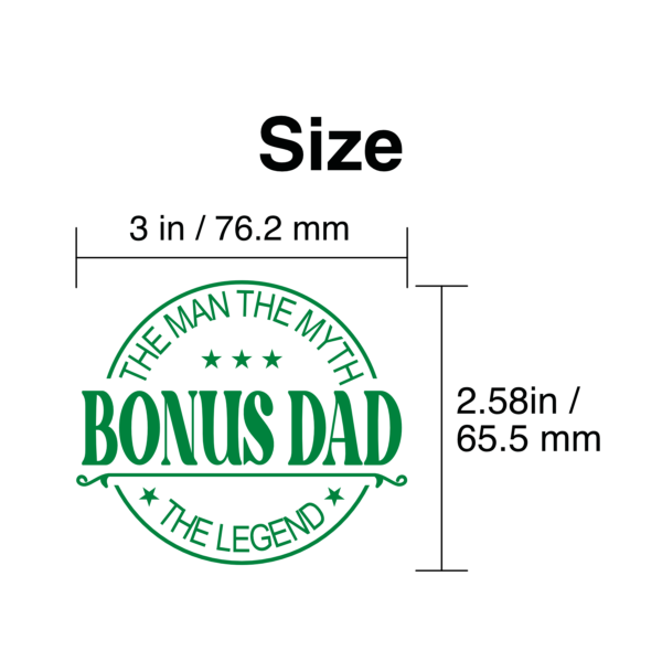 Bonus DAD 3D UV Permanent Sticker | Mug decor | UV-DTF Stickers - Image 2