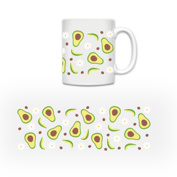 UV Sticker Mug – Avocado (11 oz)