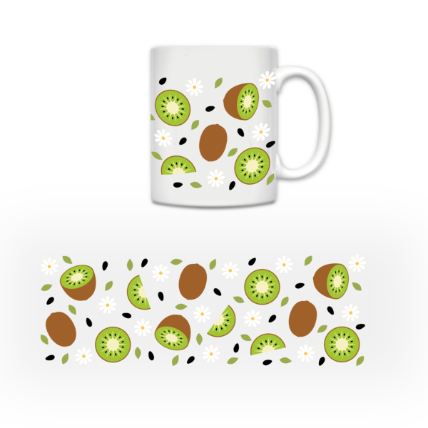 Kiwi 3D UV Permanent Sticker | Mug decor | UV-DTF Stickers