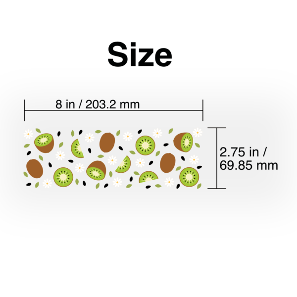 Kiwi 3D UV Permanent Sticker | Mug decor | UV-DTF Stickers - Image 2