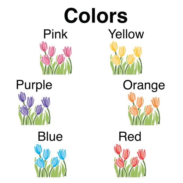 Tulips 3D UV Permanent Sticker | Mug decor | UV-DTF Stickers - Image 3