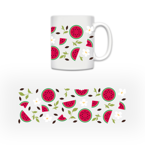 Watermelon 3D UV Permanent Sticker | Mug decor | UV-DTF Stickers