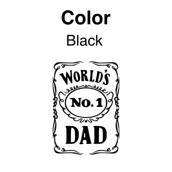 World's No.1 DAD 3D UV Permanent Sticker | Mug decor | UV-DTF Stickers - Image 4