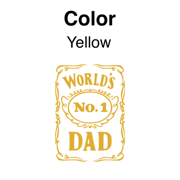 World's No.1 DAD 3D UV Permanent Sticker | Mug decor | UV-DTF Stickers - Image 8