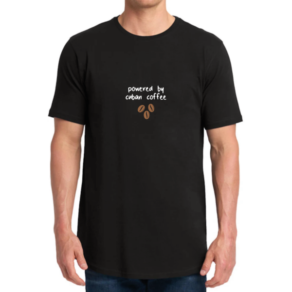 Powered by Cuban Coffee T-Shirt – Bold Statement for Coffee Lovers