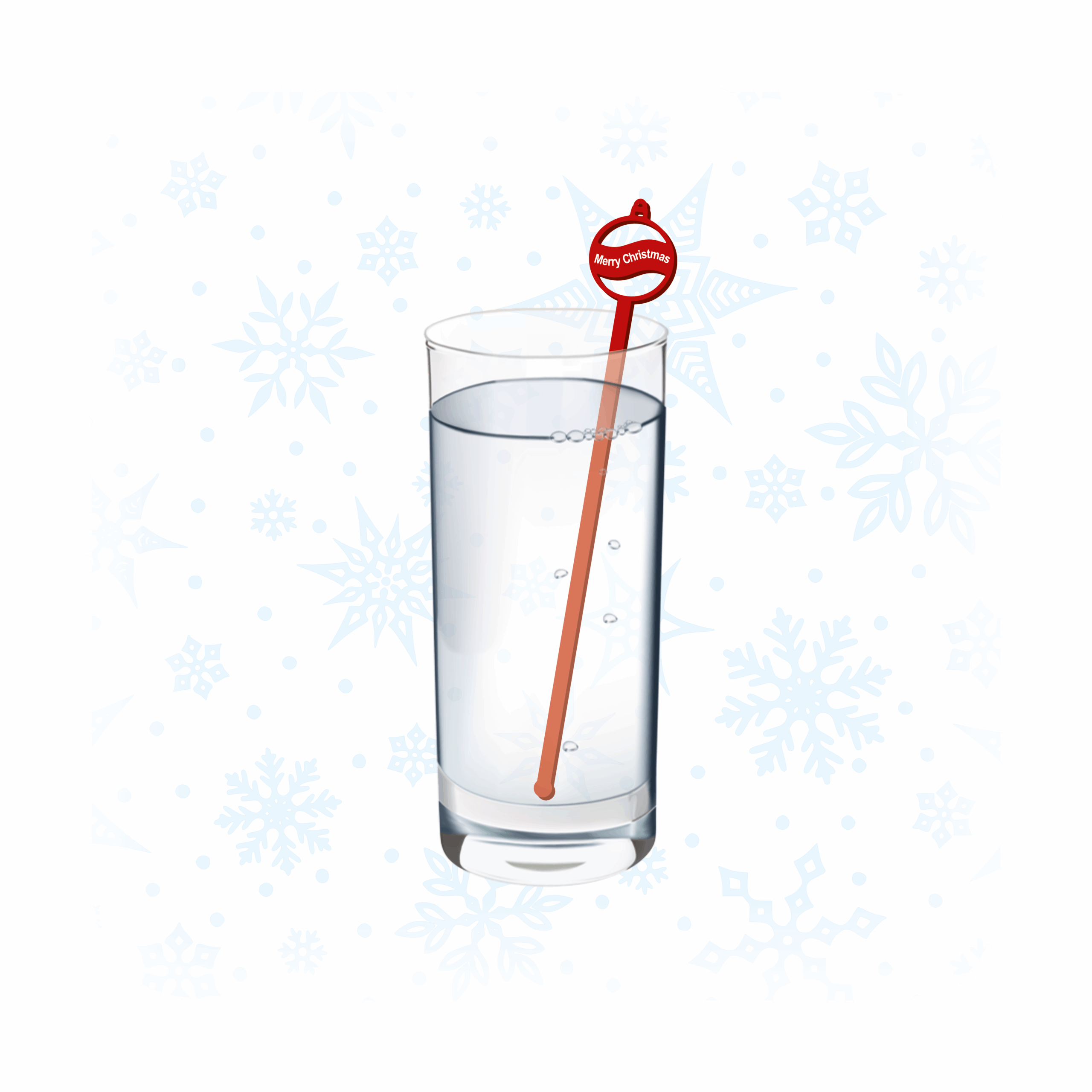 Festive Christmas Acrylic Drink Stirrers - Image 3