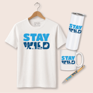 Stay Wild Gift Bundle | Tee, Mug, Tumbler & Pen | Nature & Wildlife Set